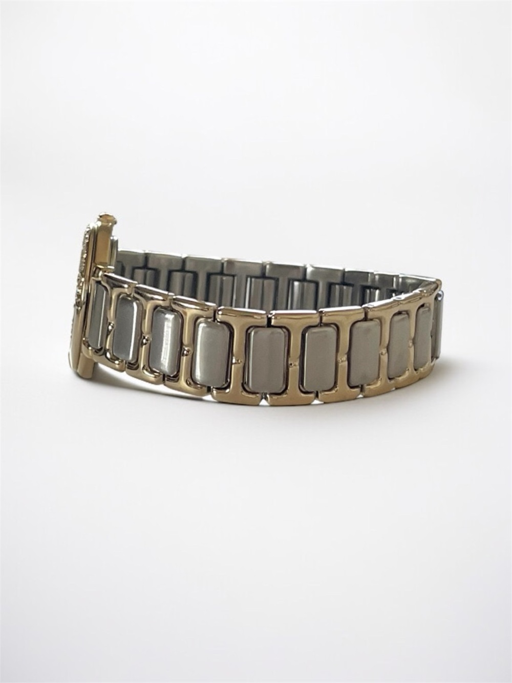 Yves Saint Laurent Two-Tone Gold and Silver Women's Bracelet Watch - Picture 15 of 17